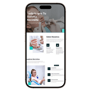Mockup Página Web Odontología